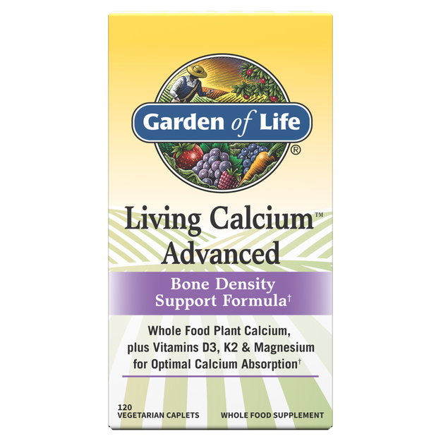 Garden of Life - Calcio y Vitamina D3 Cont.120 Tabletas