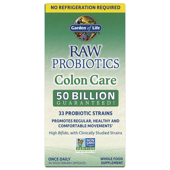 Garden of Life - Probióticos (50 Billones) Salud del Colón - 30 Cápsulas