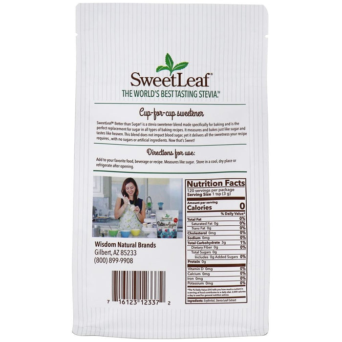 Sweet Leaf - Endulzante con Stevia en Polvo para Glasear 360g
