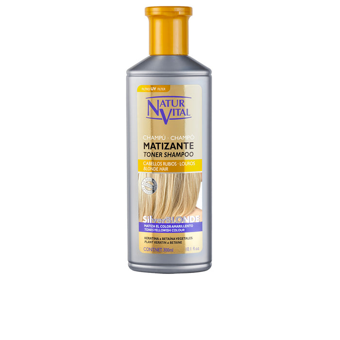 NaturVital - Shampoo Matizante para Cabello Rubio Plateado 300ml