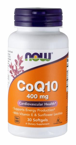 Now Foods - CoQ10 400mg - 30 Cápsulas