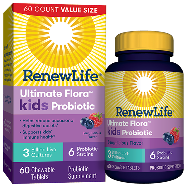 Renew Life - Suplemento de Probióticos para niños 60 capsulas