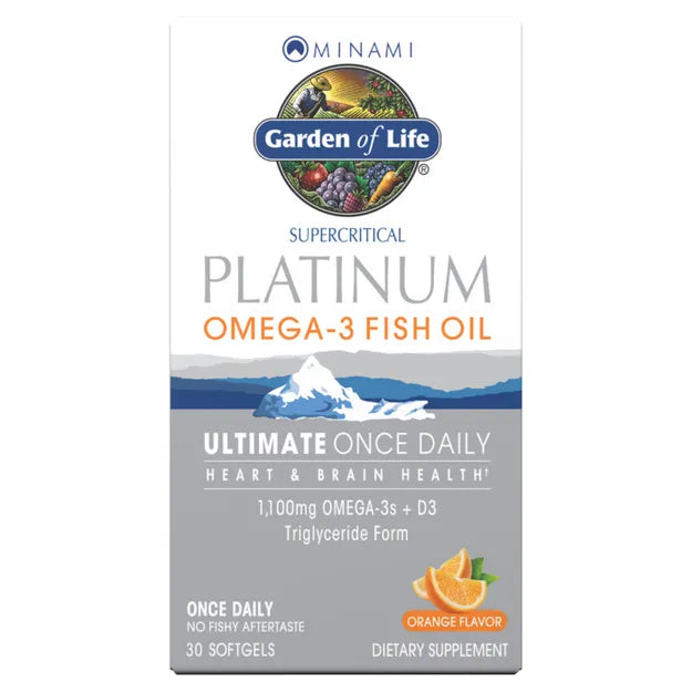 Garden of Life - Suplemento de Omega 3 cont 30 caps sab Naranja