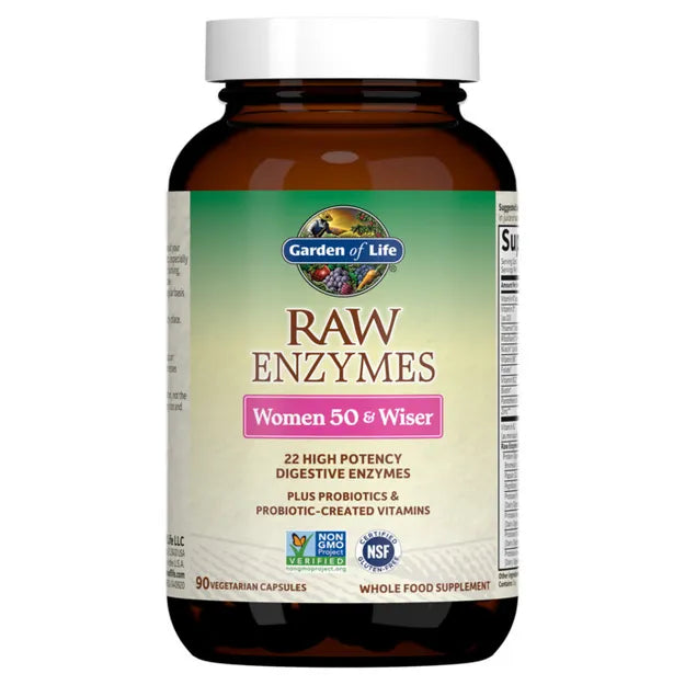 Garden of Life - Enzimas Digestivas para Mujeres Mayores 90 Caps