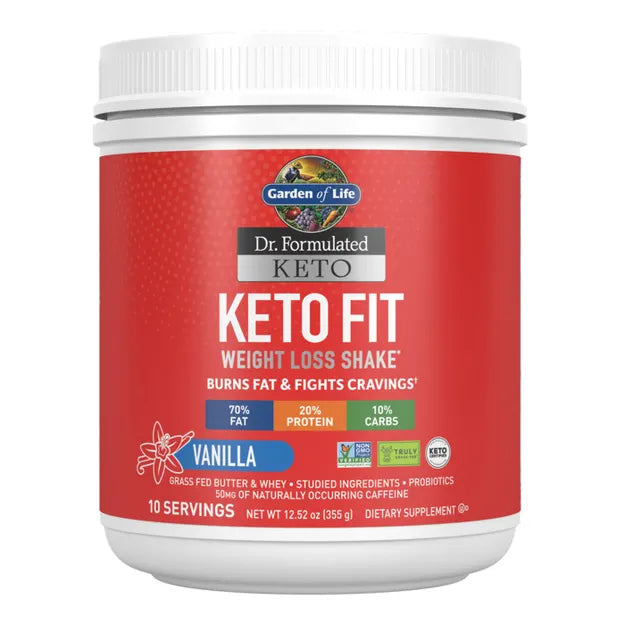 Garden of Life - Polvo para Preparar Bebida Keto Vainilla 355g