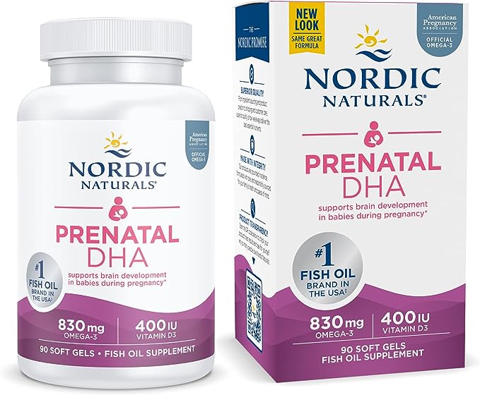 Nordic Naturals - Suplemento Alimenticio DHA Prenatal cont 90 caps