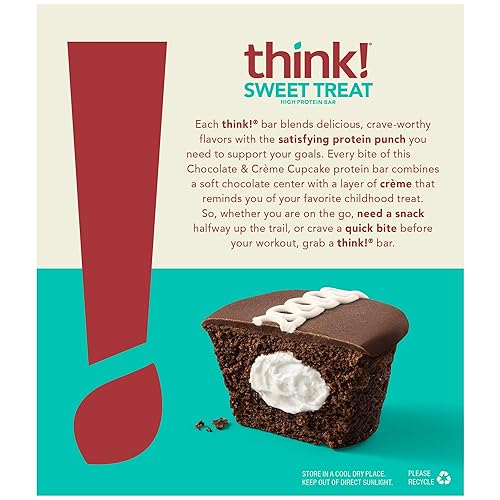 Think! - Barras Proteicas Pastelillo de Chocolate 10 pack