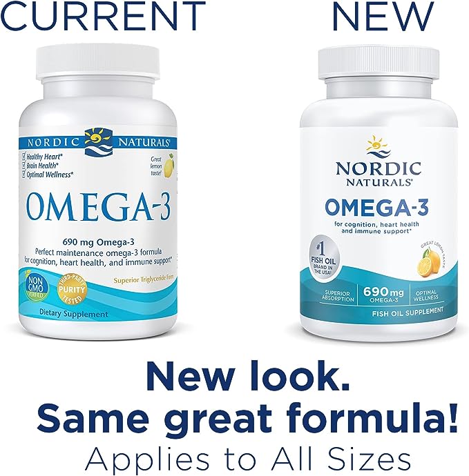 Nordic Naturals - Suplemento de Omega 3 sabor Limon cont 180 caps