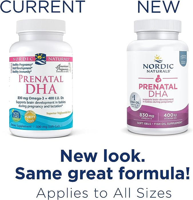 Nordic Naturals - Suplemento Alimenticio DHA Prenatal cont 90 caps