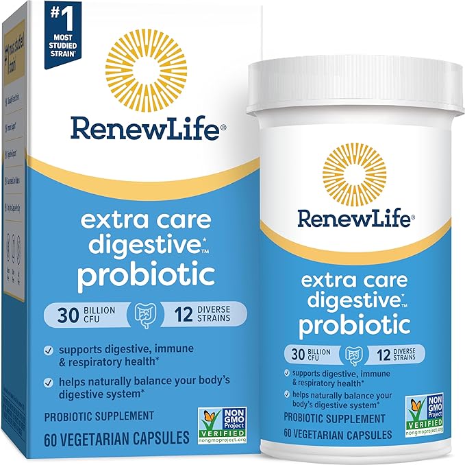 Renew Life - Suplemento de Probioticos 30 billones 60 caps