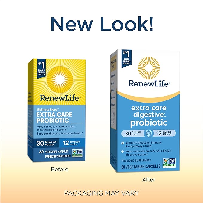 Renew Life - Suplemento de Probioticos 30 billones 60 caps