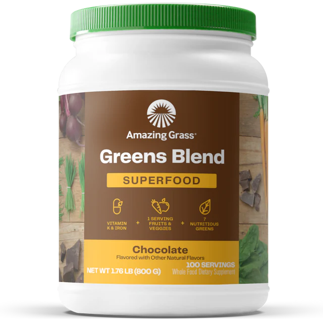 Amazing Grass - Suplemento de Alimentos Verdes sabor Chocolat 800g