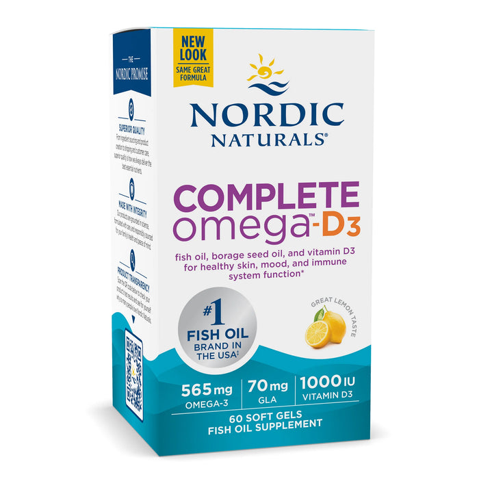 Nordic Natural - Suplemento de Omega D3 y 6 cont 60 caps
