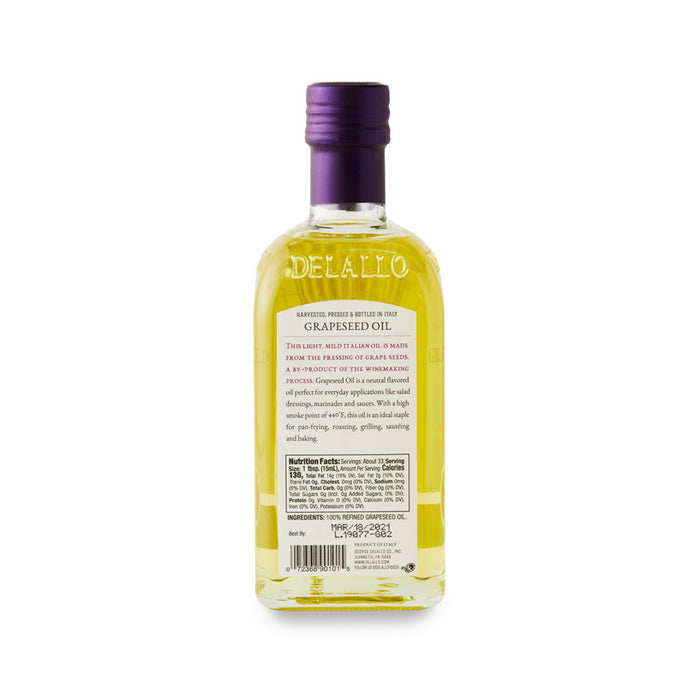 Delallo - Aceite de Semilla de Uva 500 ml