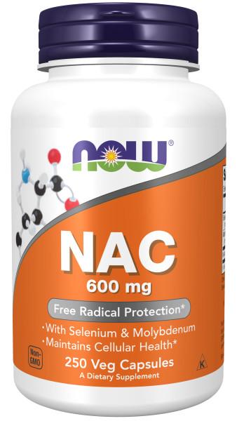 Now Foods - NAC-Acetil Cisteina 60mg - 250 Cápsulas