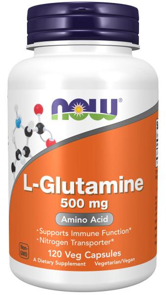 Now Foods - L-Glutamina 500 mg - 120 Cápsulas