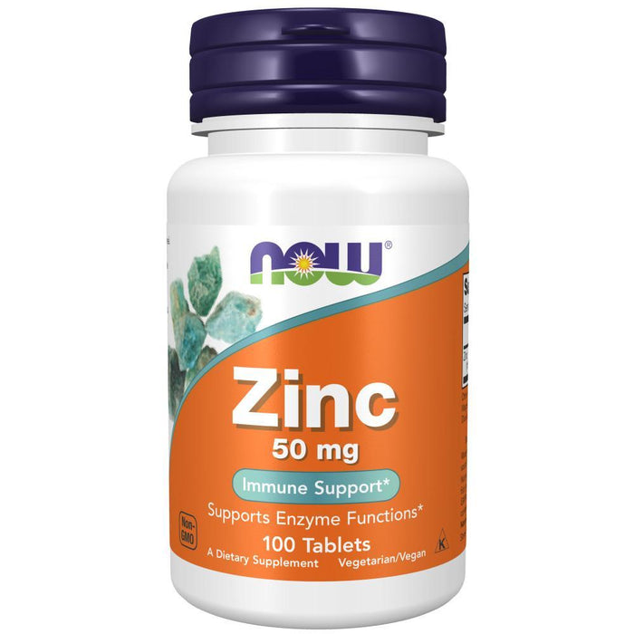 Now Foods - Zinc 50 mg - 100 Tabletas