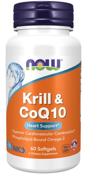 Now Foods - Kril y CoQ - 60 Cápsulas