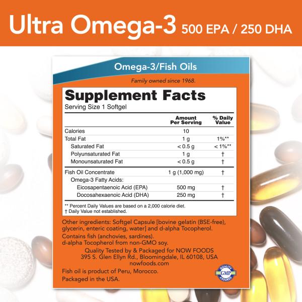 Now Foods - Omega-3 - 90 Cápsulas