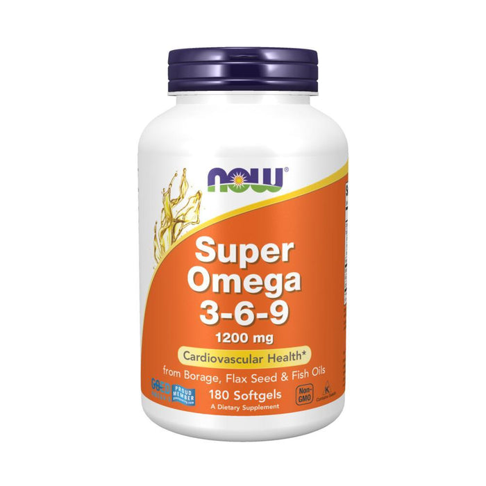 Now Foods - Super Omega 3-6-9 1200mg - 180 Cápsulas
