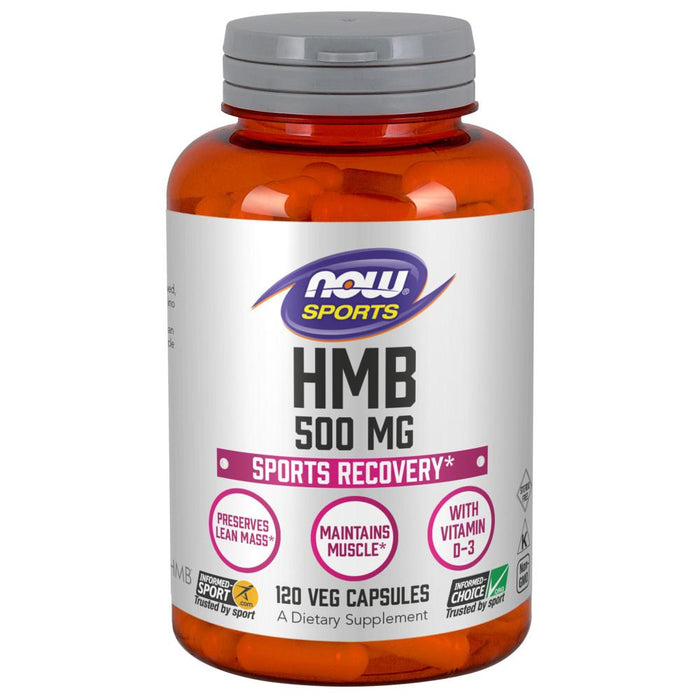 Now Foods - HMB 500 mg - 120 Cápsulas Vegetales