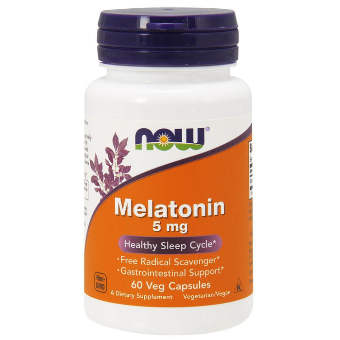 Now Foods - Melatonina 5mg - 60 Cápsulas