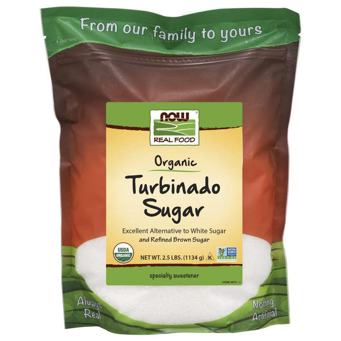Now Foods - Azúcar Turbinado Orgánica 1134g