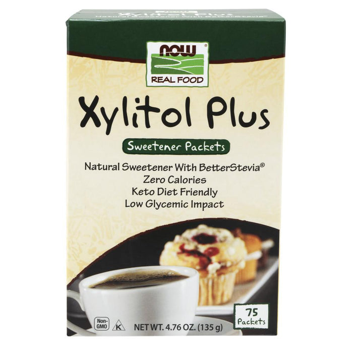 Now Foods - Xilitol 75 sobres de 1.8 c/u 135g