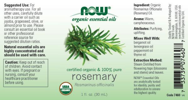 Now Foods - Aceite Esencial de Romero Orgánico 30ml