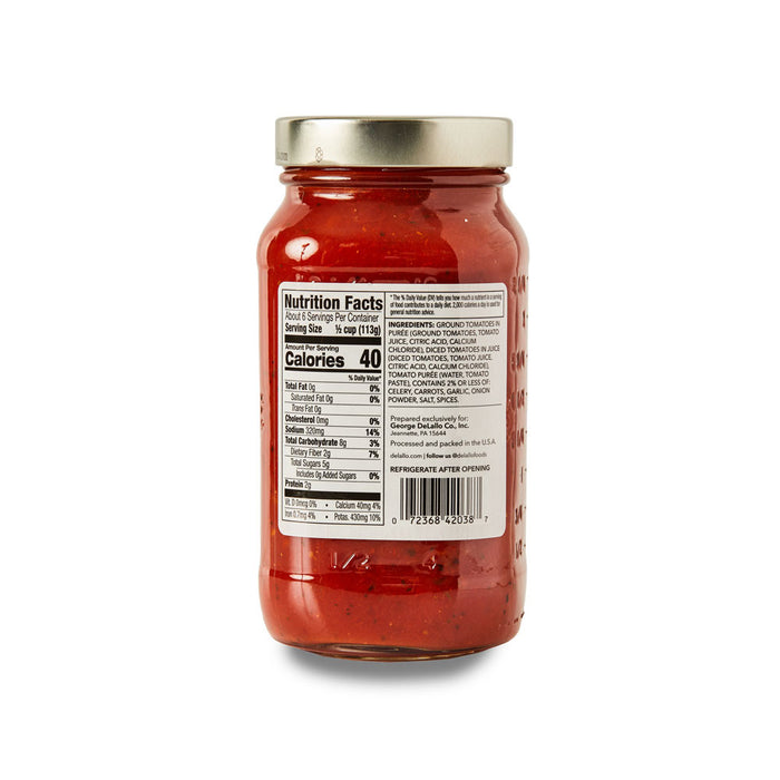 Delallo - Salsa de Tomate tipo Marinara sin Grasa 680g