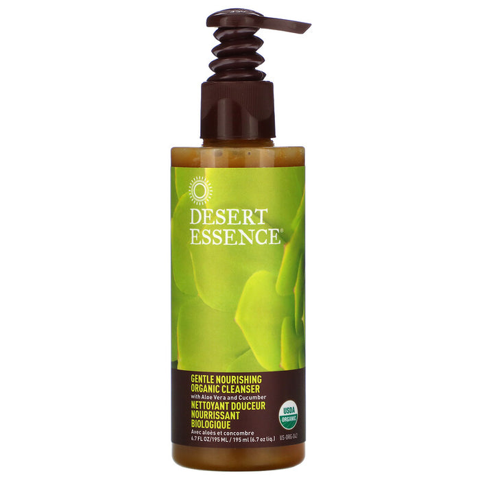 Desert Essence - Limpiador Facial Orgánico con Aloe Vera y Pepino 198ml