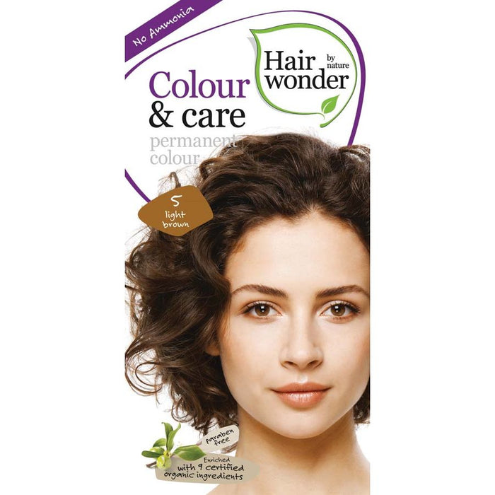 Hair Wonder - Tinte para Cabello Permanente Color Café Claro 100ml