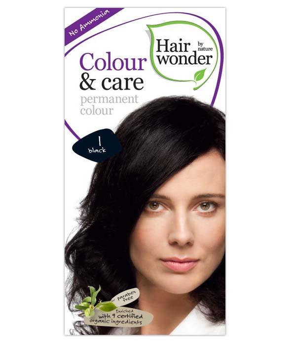 Hair Wonder - Tinte para Cabello Permanente Color Negro 100ml