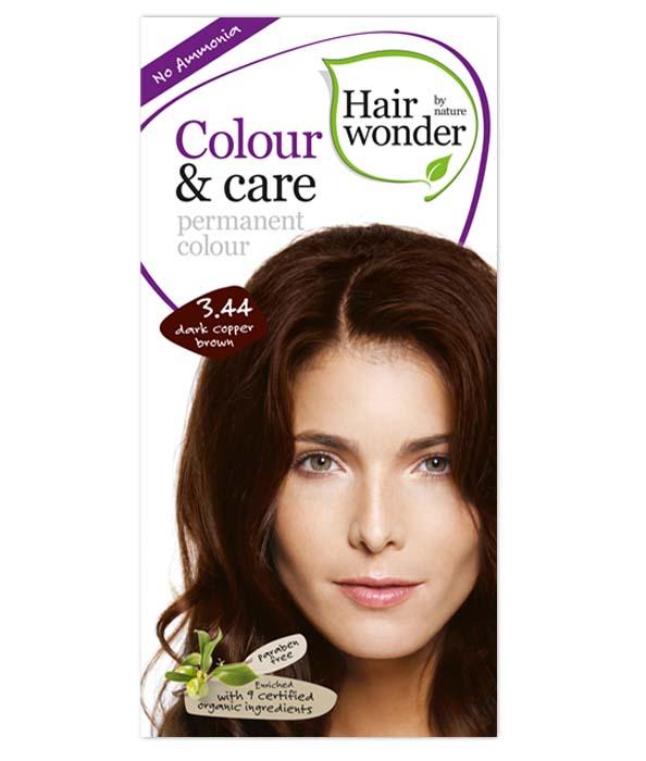 Hair Wonder - Tinte para Cabello Permanente Color Café Cobre Oscuro 100ml