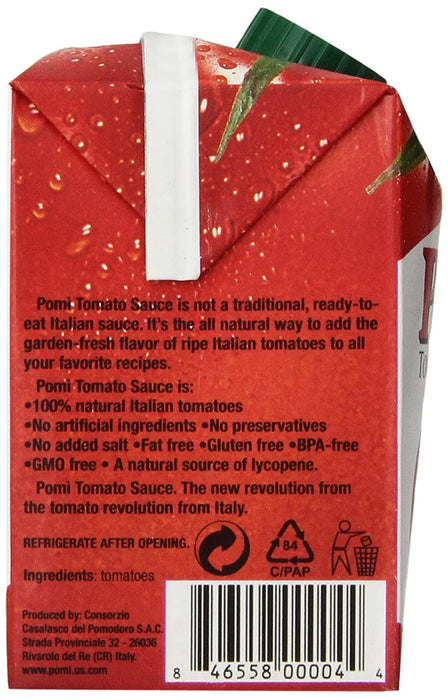 Pomi Tomates - Salsa de Tomate 100% Natural 500g