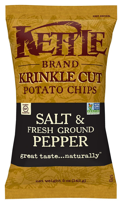 Kettle - Botana de Papa Frita con Sal y Pimienta Fresca 142g