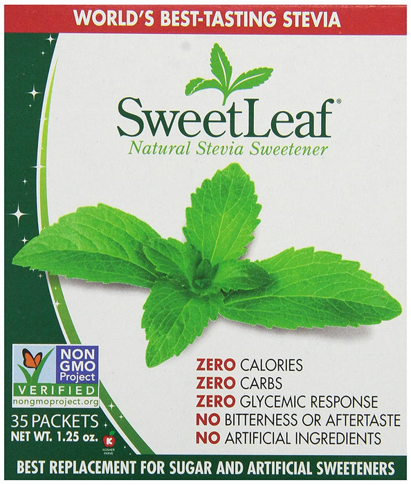 Sweet Leaf - Endulzante Natural de Stevia Sachets 35 pck
