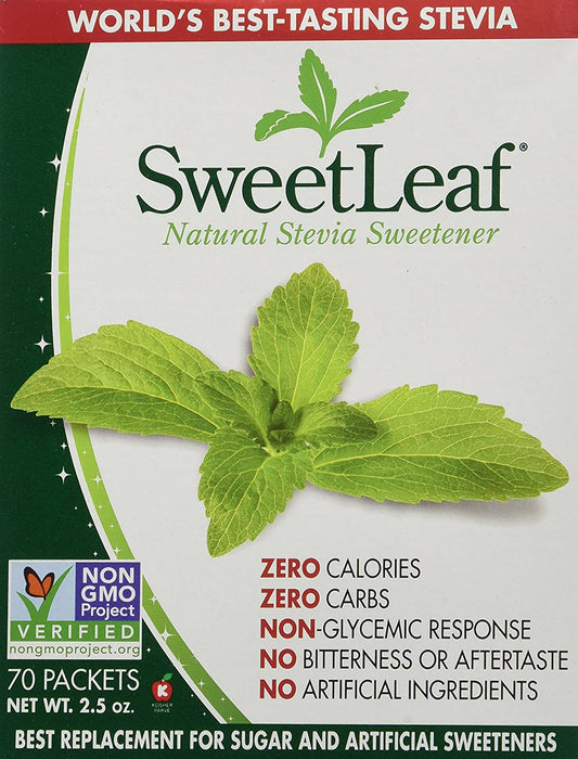 Sweet Leaf - Endulzante Natural de Stevia Sachets 70 pck