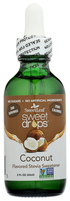 Sweet Leaf - Endulzante Natural de Stevia Líquido Sabor Coco 60ml