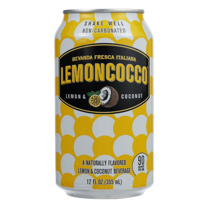 LEMONCOCCO - Bebida Refrescante Italiana Sabor Limón y Coco 355ml
