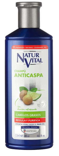 NaturVital - Shampoo Control Caspa para Cabello Graso 300ml