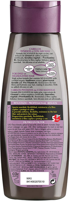 NaturVital - Mascarilla sin Sulfatos para Cabello Protección Color 300ml