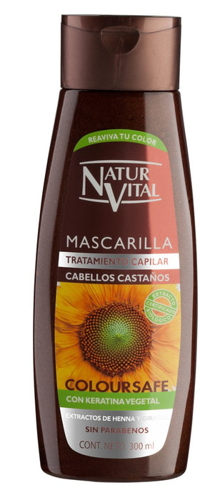 NaturVital - Mascarilla para Cabello Castaño 300ml