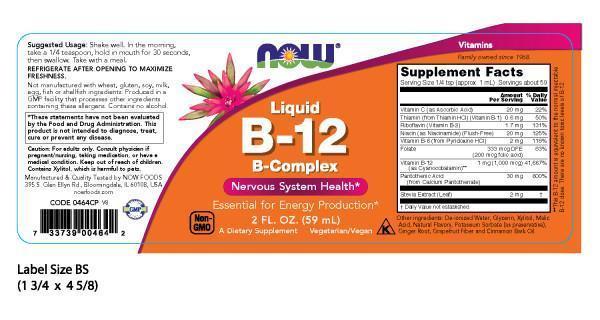 Now Foods - Complejo de Vitamina B-12 Líquido 59ml