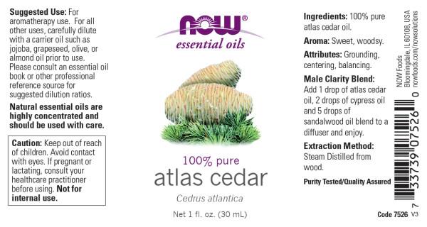 Now Foods - Aceite Esencial de Cedro del Atlas 30ml