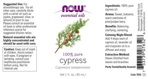 Now Foods - Aceite Esencial de Ciprés 30ml
