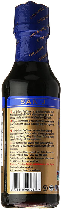 San-J - Salsa de Soya Tamari Orgánica y Sin Gluten 296ml
