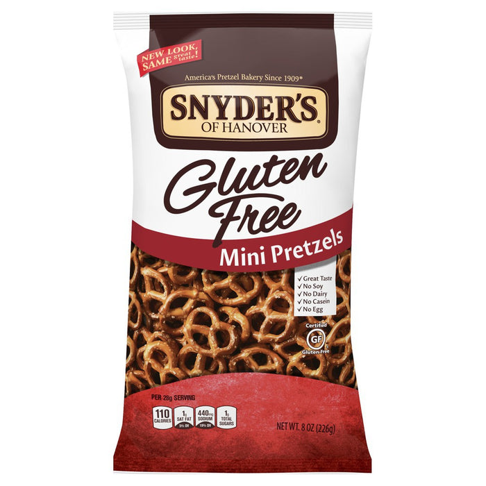 Snyder's - Botana tipo Pretzel Mini Libre de Gluten 226g