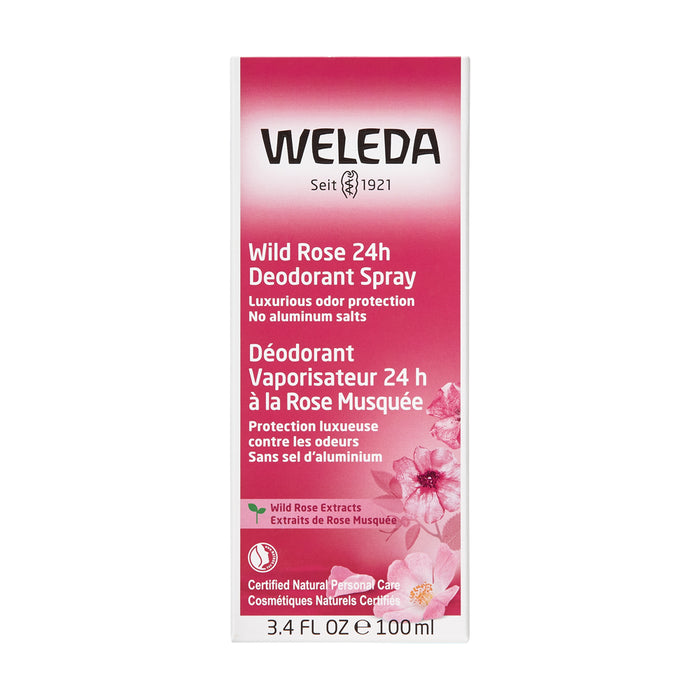 Weleda - Desodorante en Spray 24H con Extracto de Rosa Mosqueta 100ml